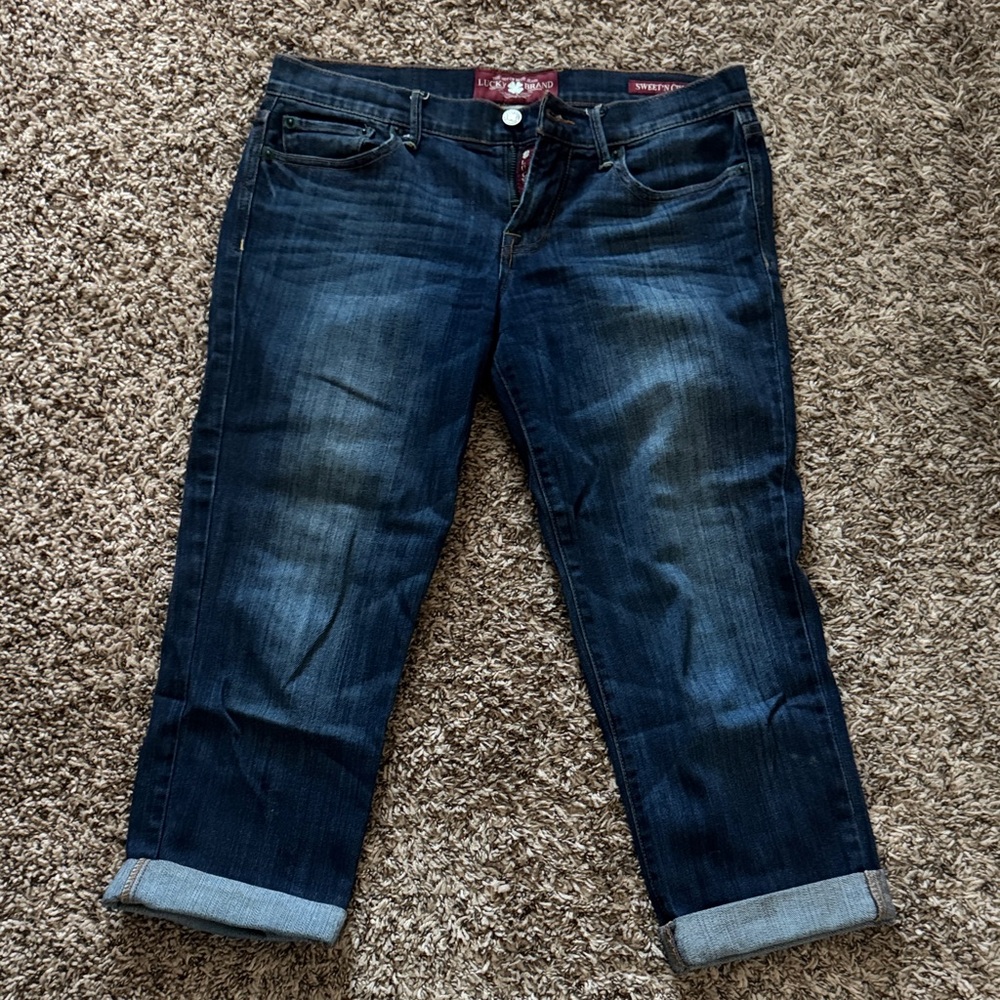 Lucky Brand Dark Wash Boyfriend Jeans